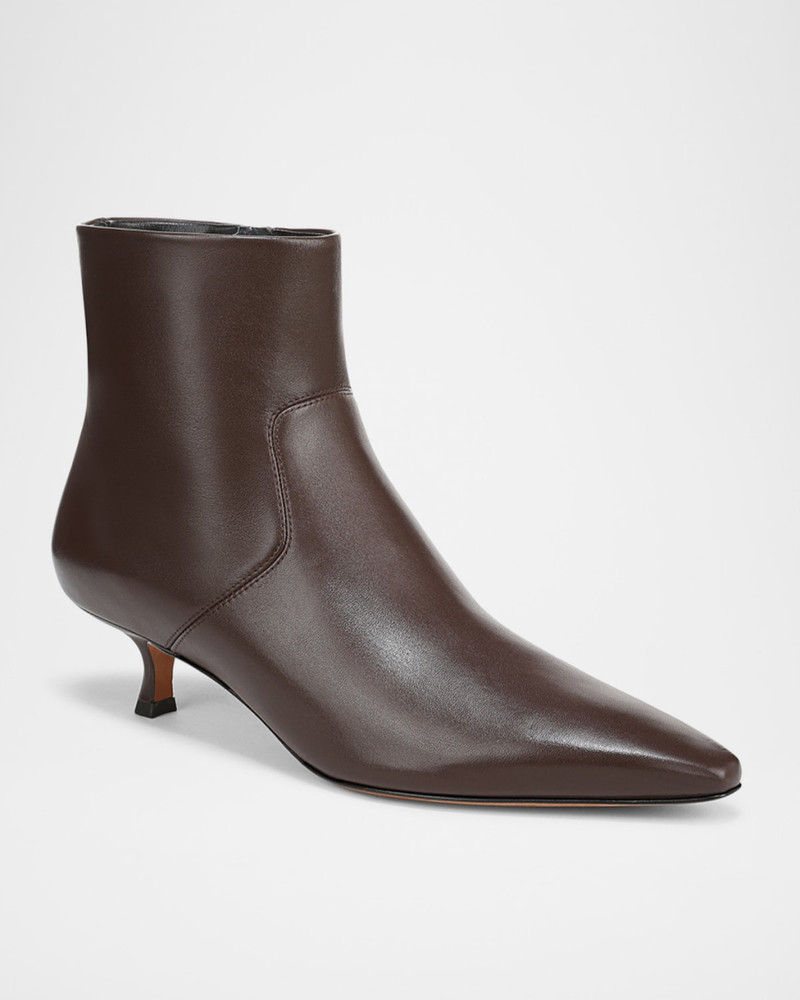 Vince Simone Leather Ankle Boots outlook