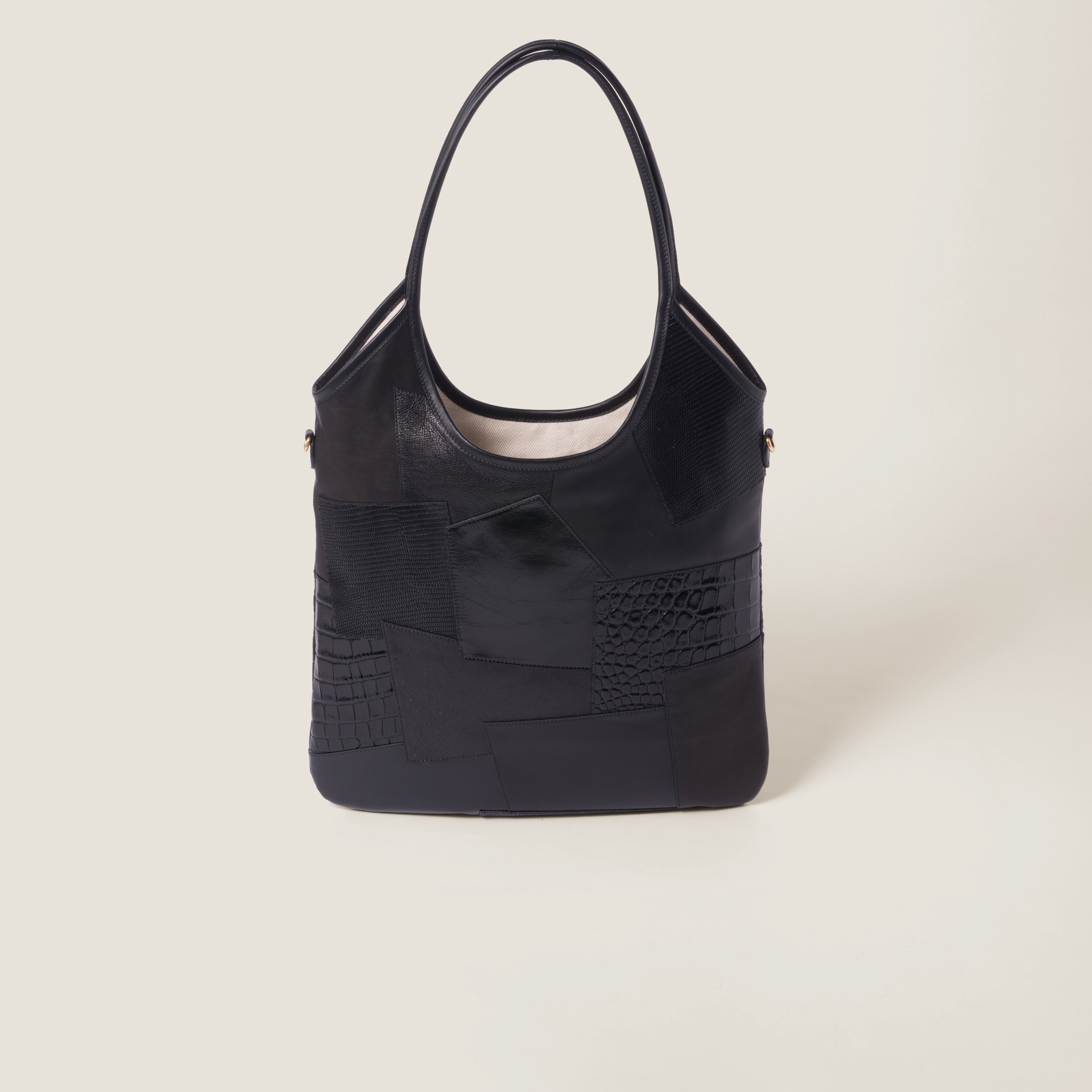 IVY leather patchwork bag - 3