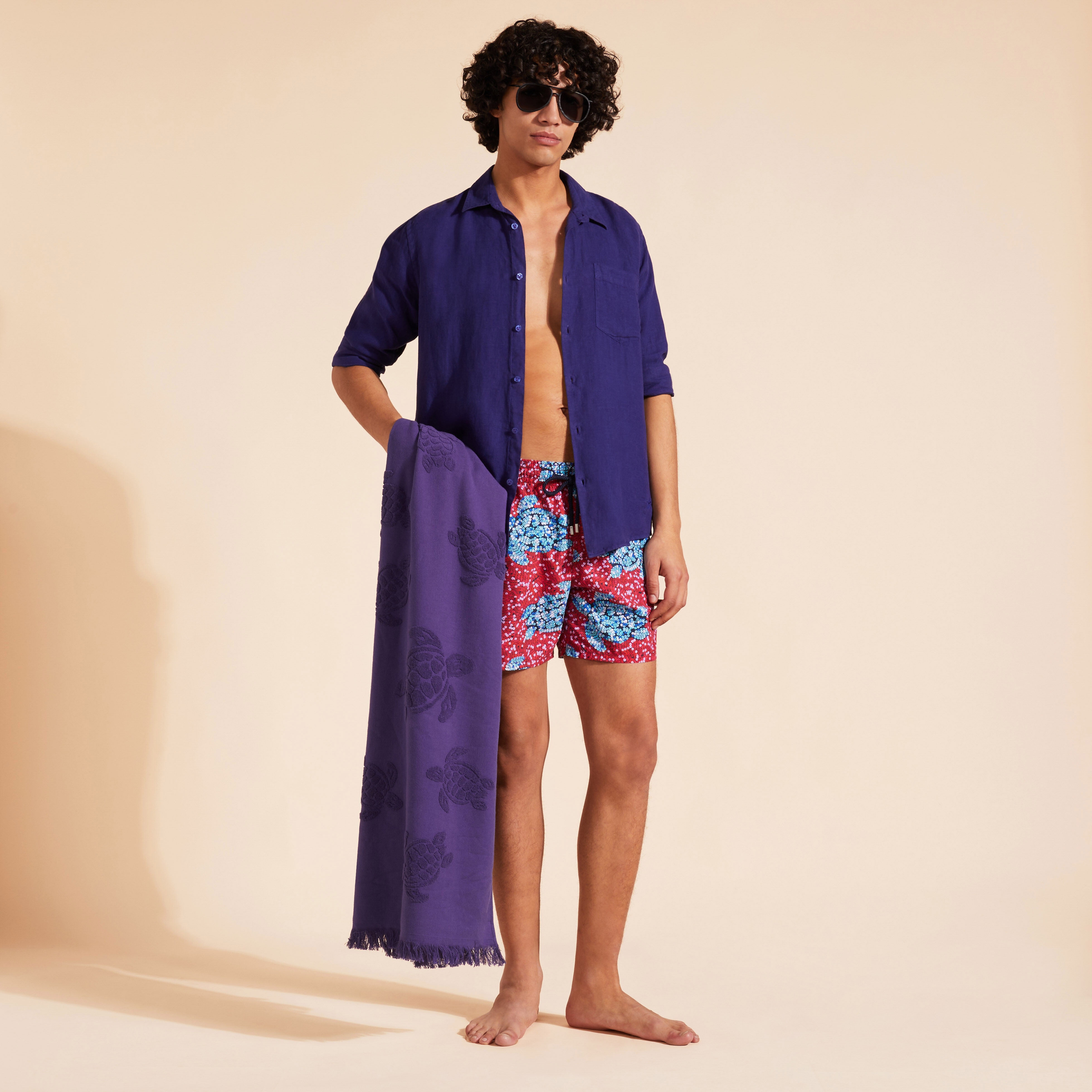 Men Swim Trunks Turtles Sequins - 5