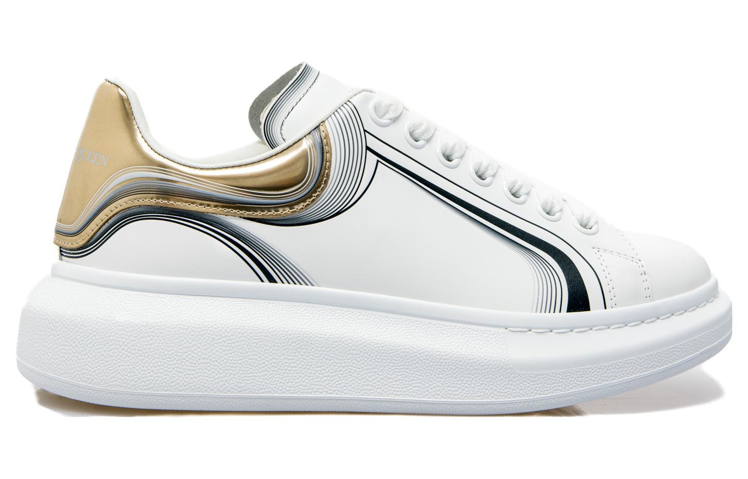 Alexander McQueen Oversized Sneaker 'White Vanilla Black' 750336WIDJP8834 - 2