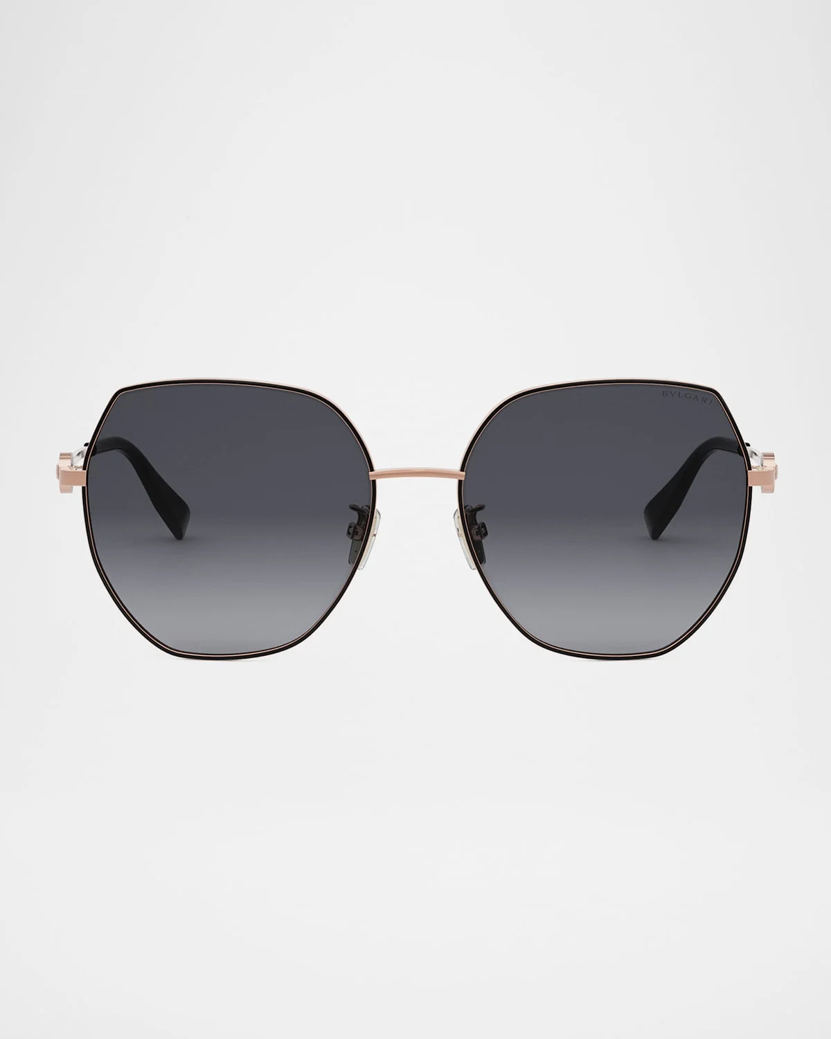 Round Metal & Nylon Sunglasses - 1