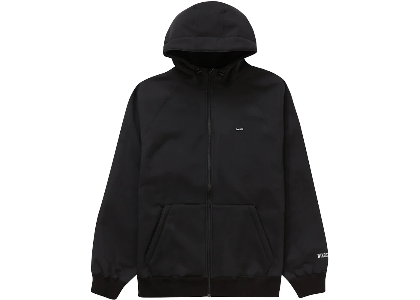 Supreme WINDSTOPPER Zip Up Hooded Sweatshirt (FW22) Black - 1