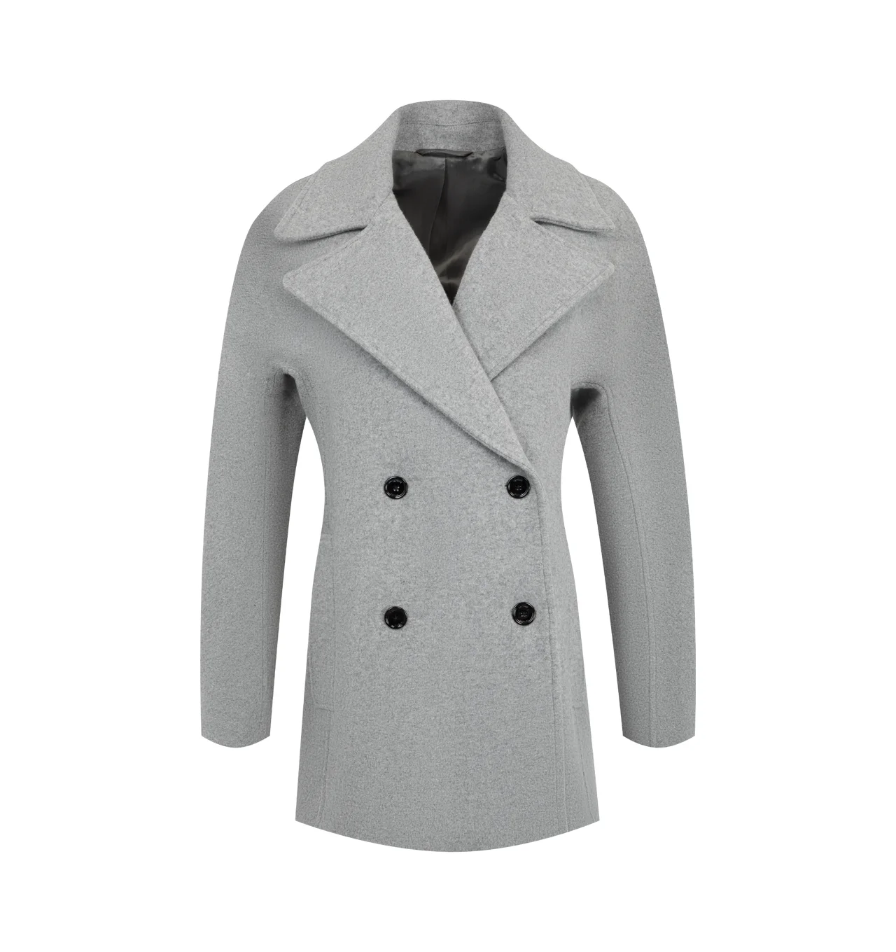 ROUNDED PEACOAT - 1