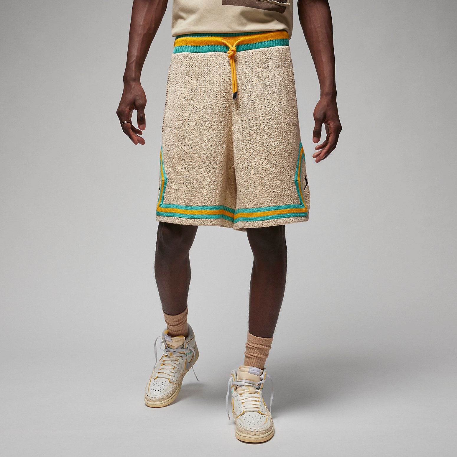 Air Jordan x UNION x Bephies Beauty Supply Diamond Shorts 'BAROQUE BROWN/WASHED TEAL' FD4242-237 - 7