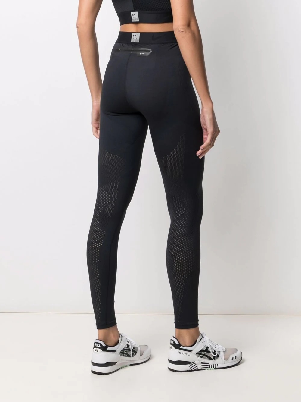 high-waist mesh leggings - 4