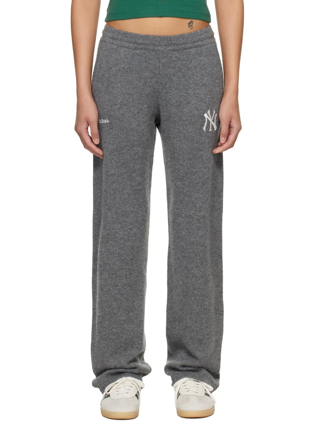 Gray Heritage Yankees Serif Cashmere Lounge Pants - 1