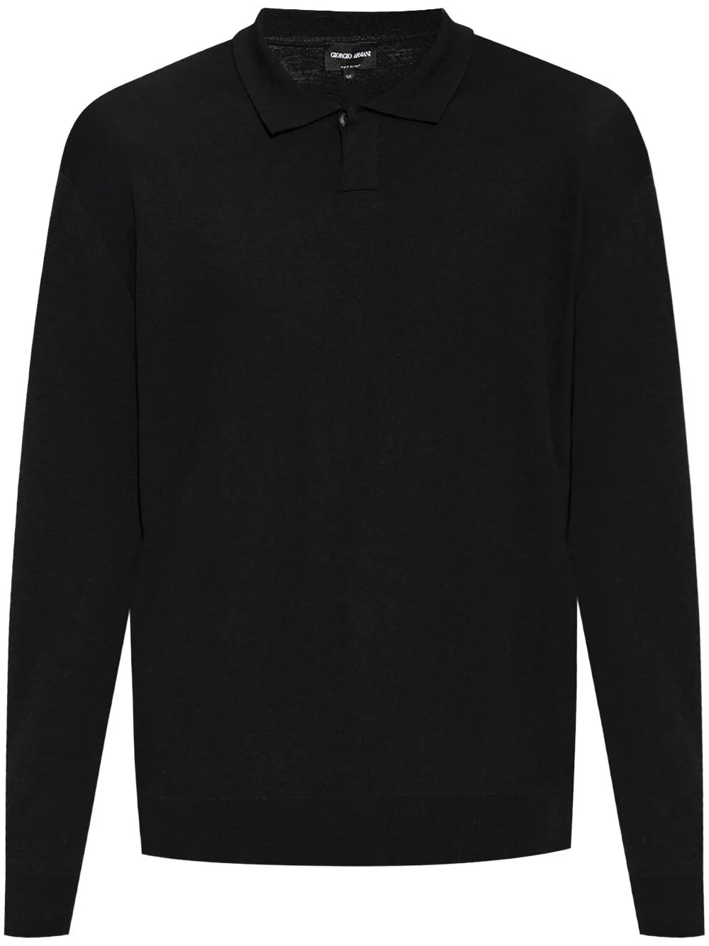 fine-knit polo shirt - 1