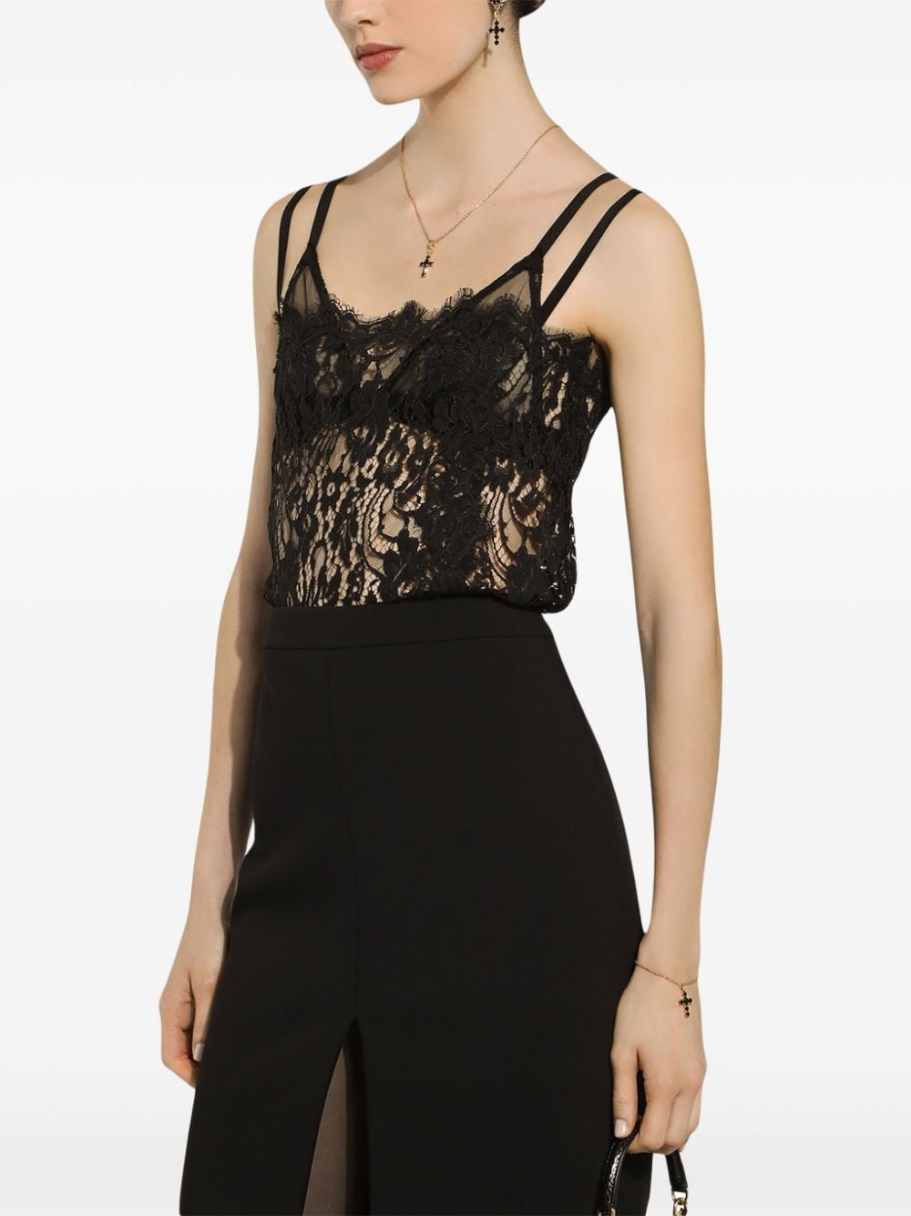 lace square-neck camisole - 5