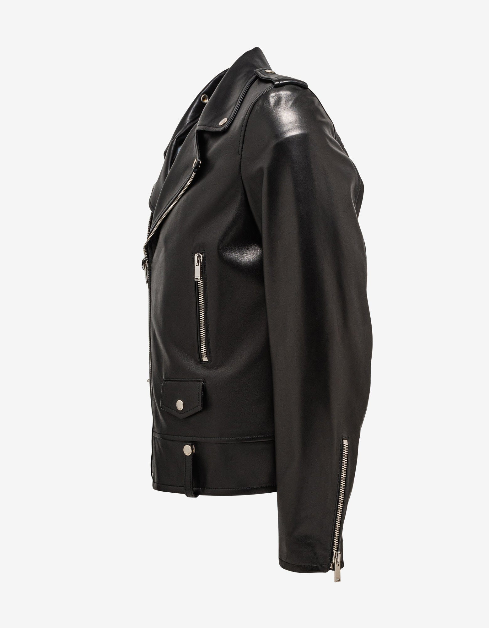 Saint Laurent Black Motorcycle Jacket - 6