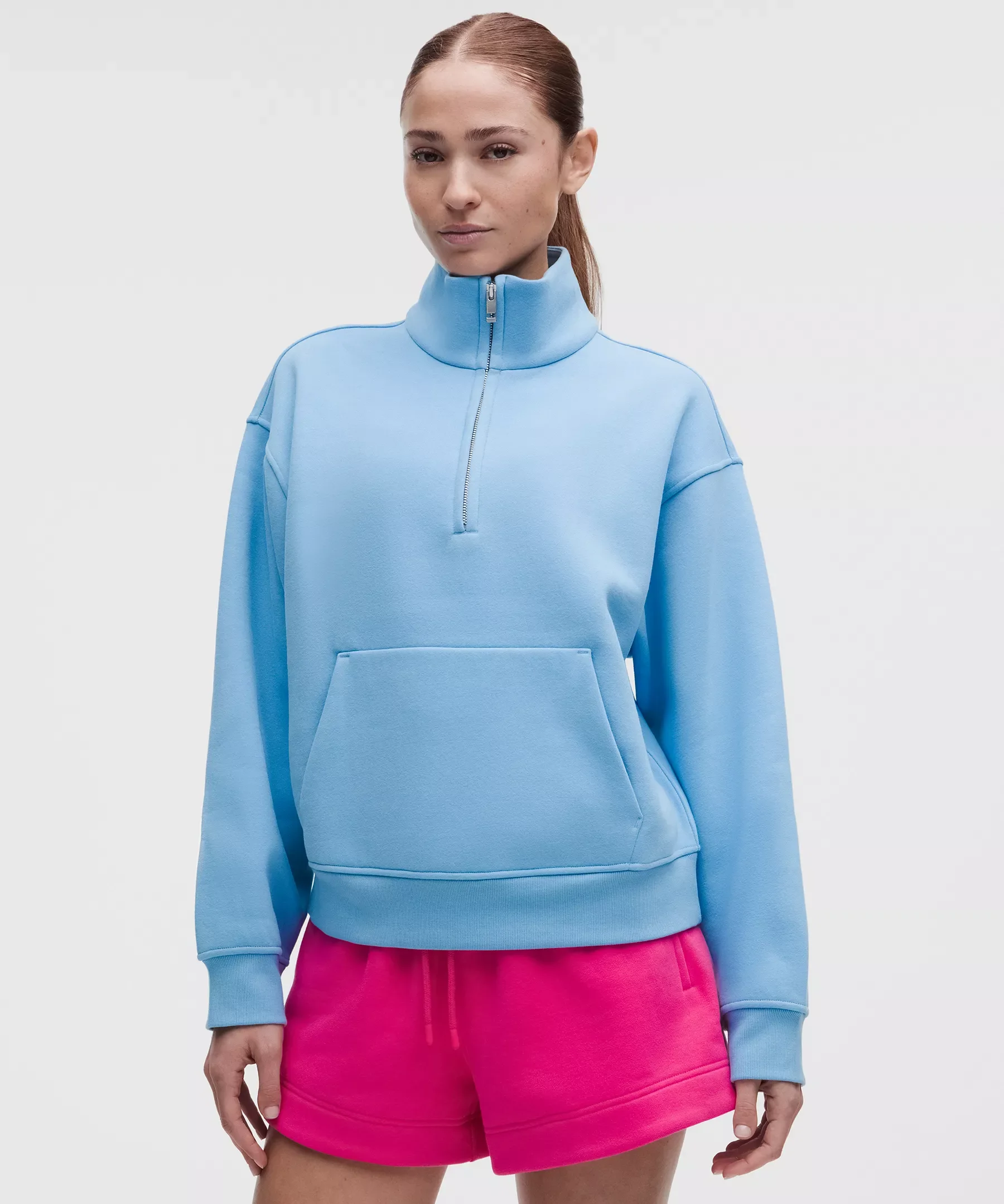 Women's Steady State SuperLoft Funnel-Neck Half Zip - 1