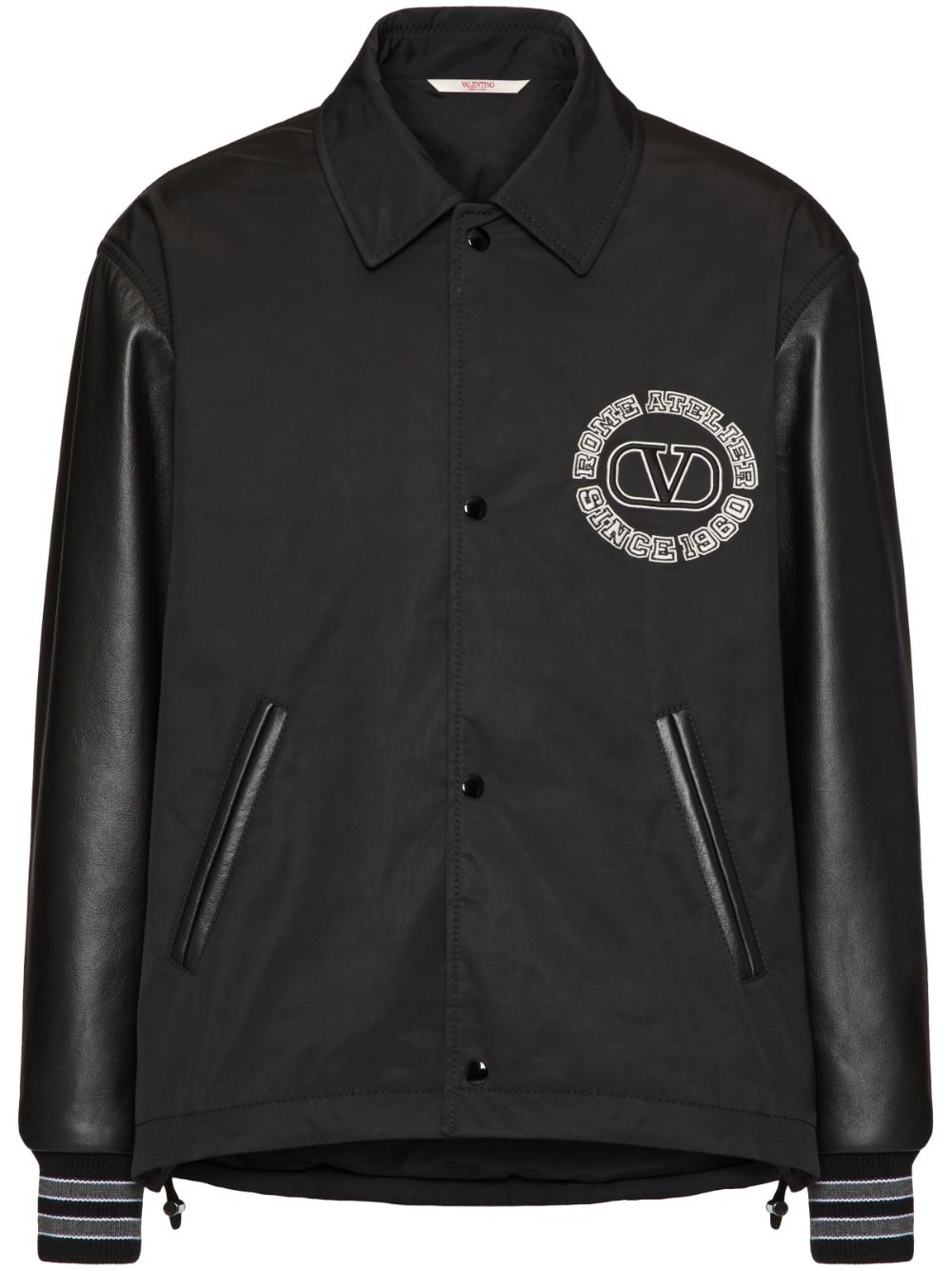 logo-patch varsity jacket - 1