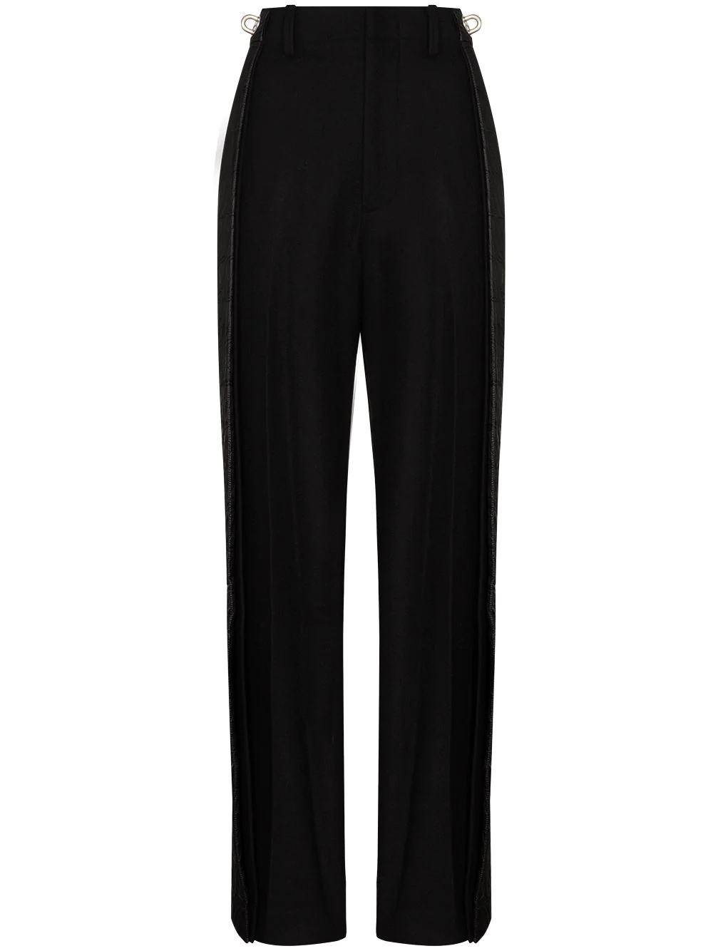 panelled wide-leg trousers - 1