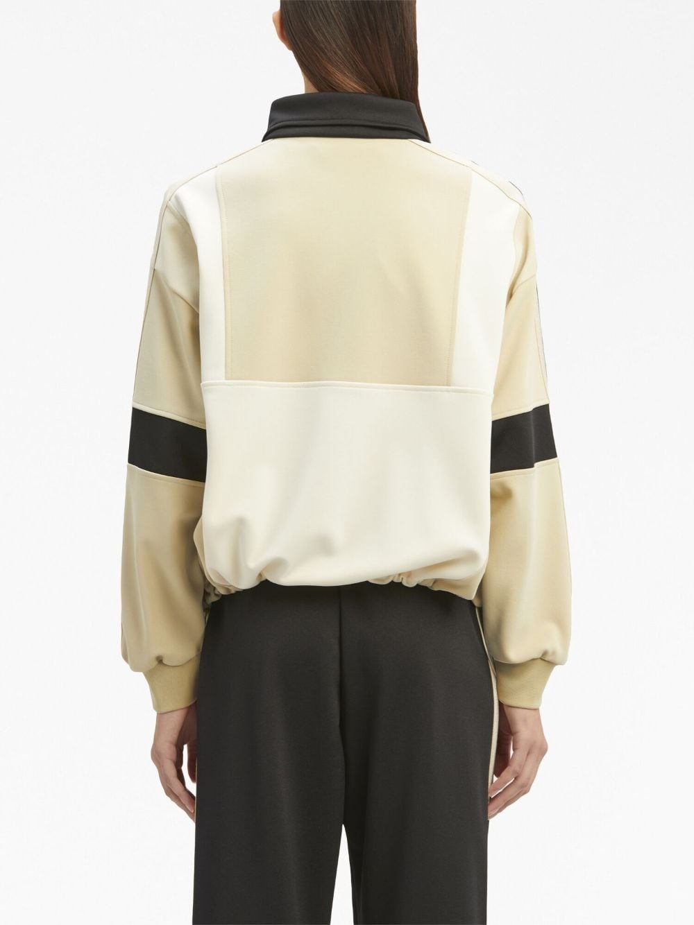 panelled half-zip jacket - 5