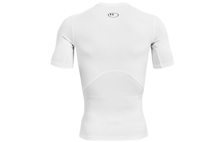Men's Under Armour Logo Printing Round Neck Short Sleeve White 1361518-100 - 2
