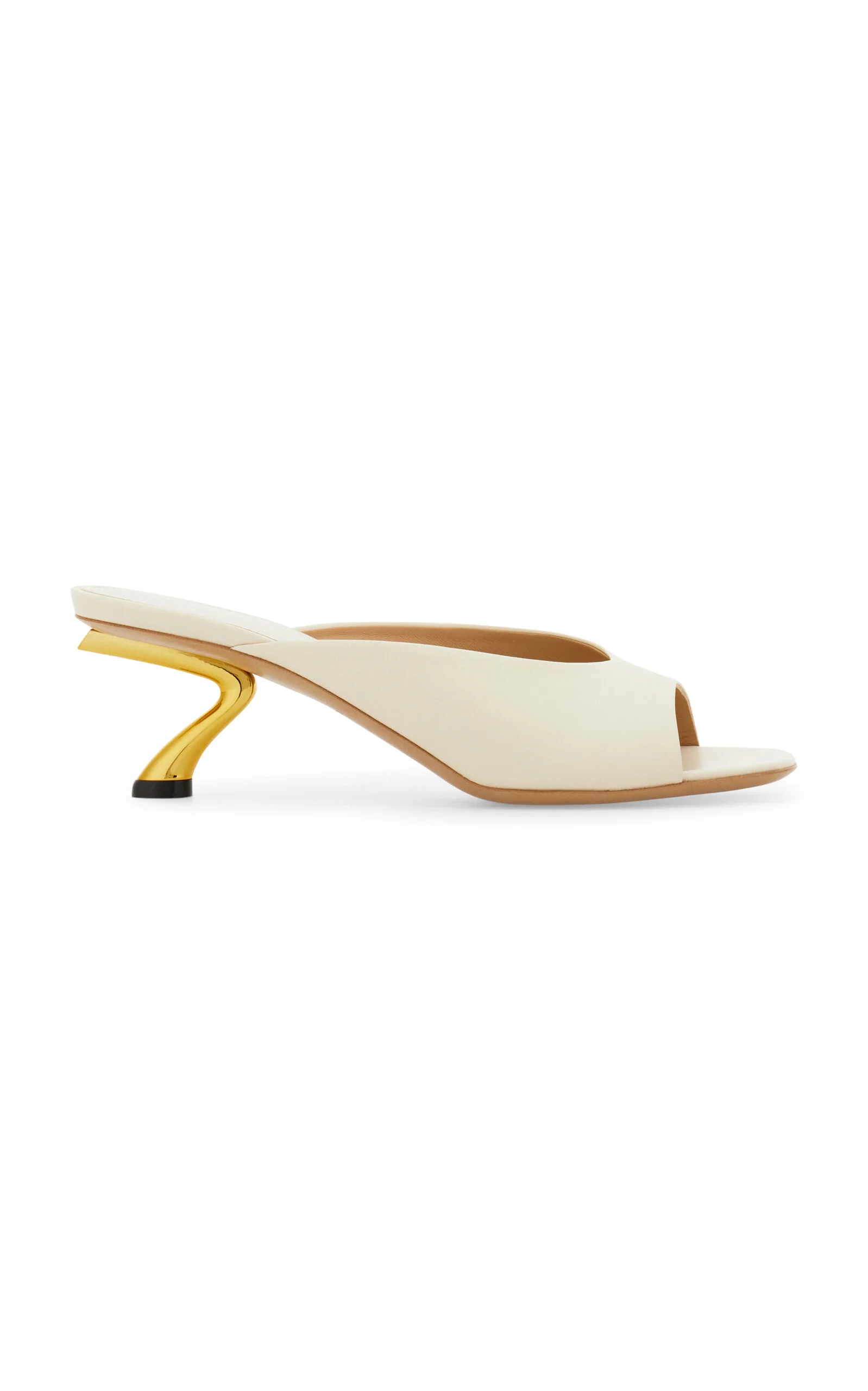 Igea 55 Leather Mules off-white - 1