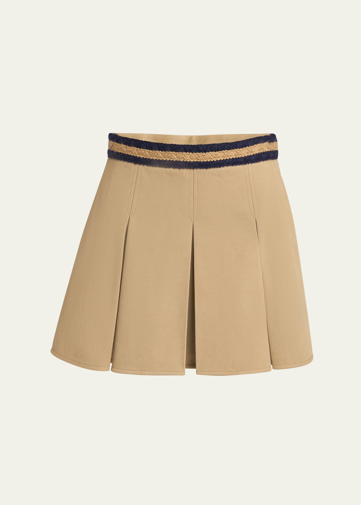 Pleated Mini Skirt - 1