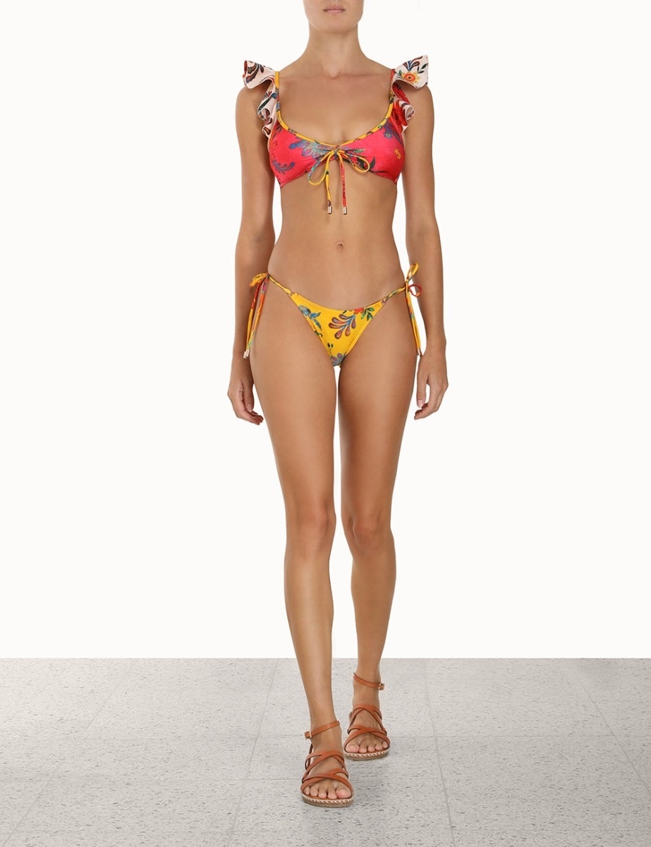 GINGER FRILL SHOULDER BIKINI - 2