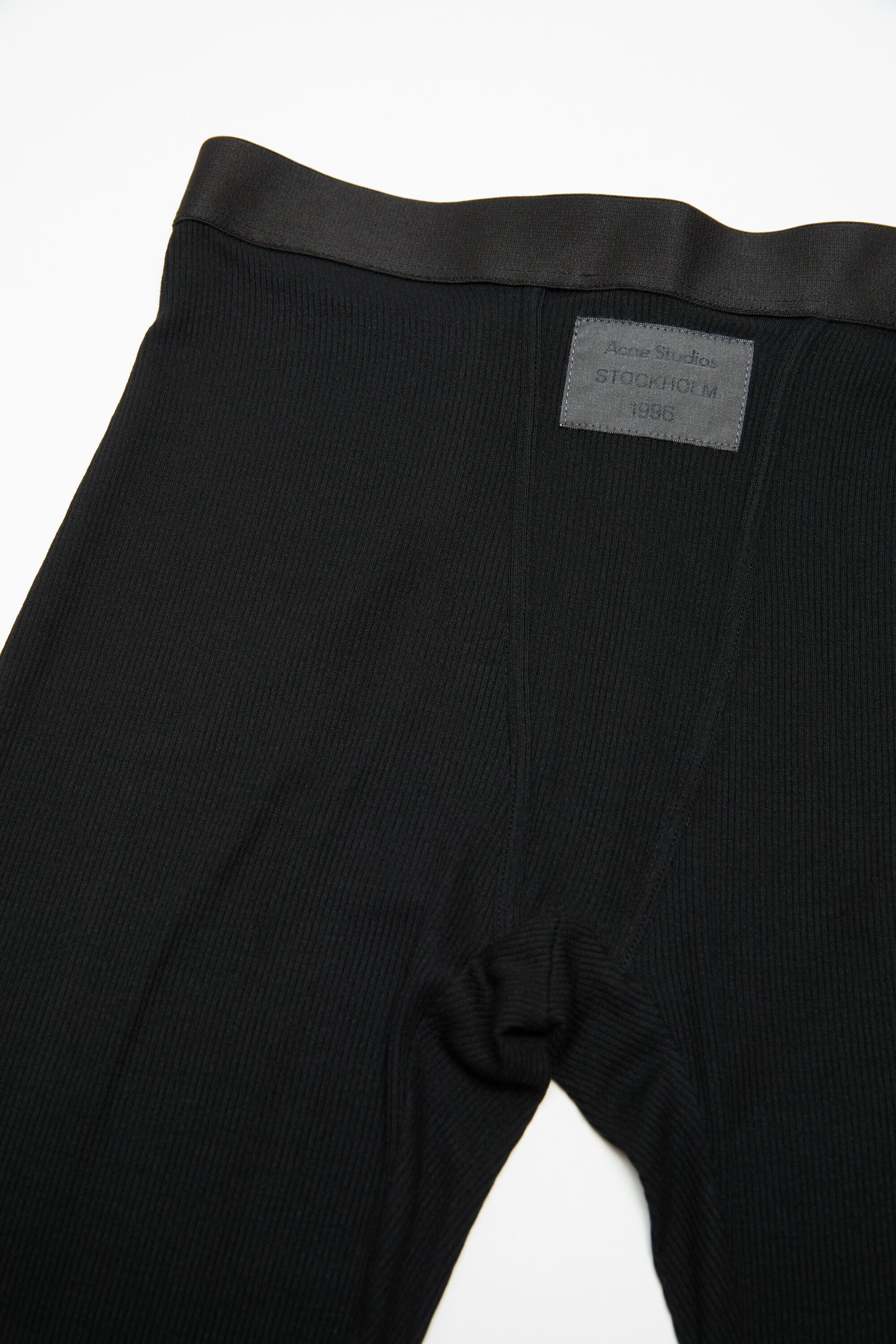 Rib leggings - Black - 6