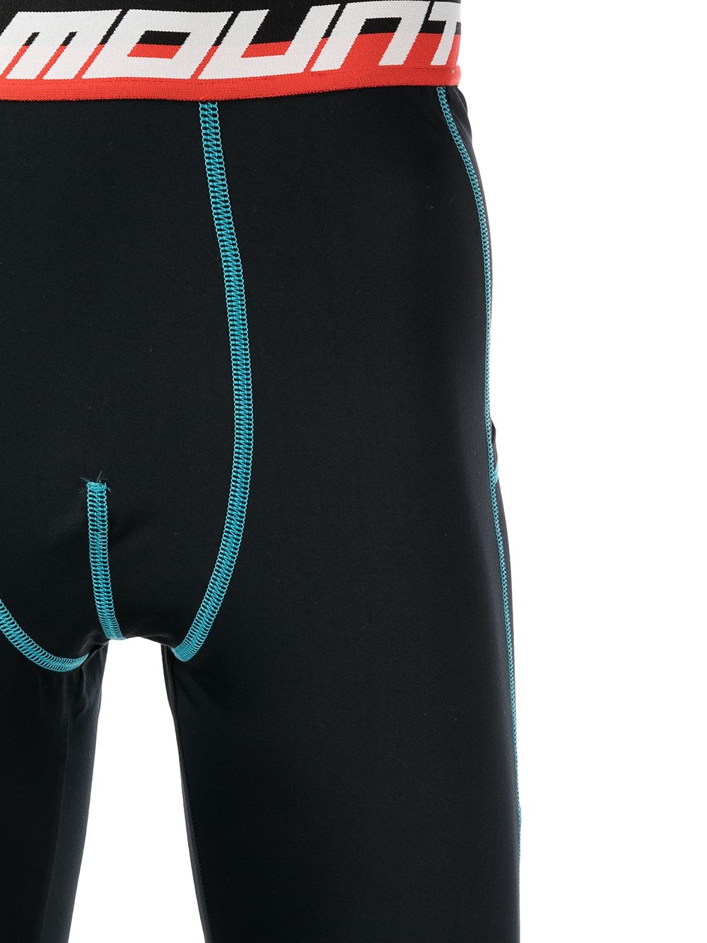 logo-waistband cropped leggings - 3