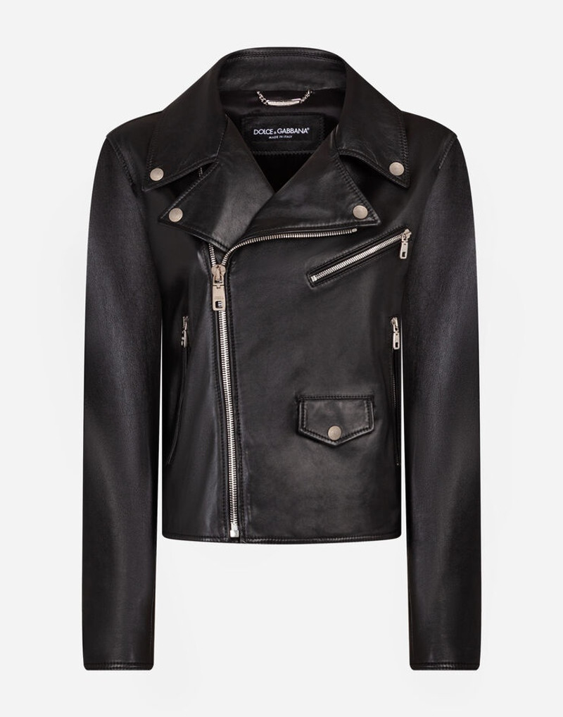 Leather biker jacket 3