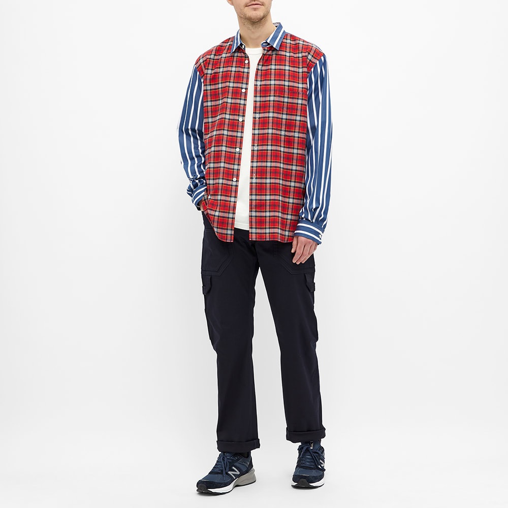 Comme des Garcons Homme Plus Tartan Front Stripe Shirt - 6