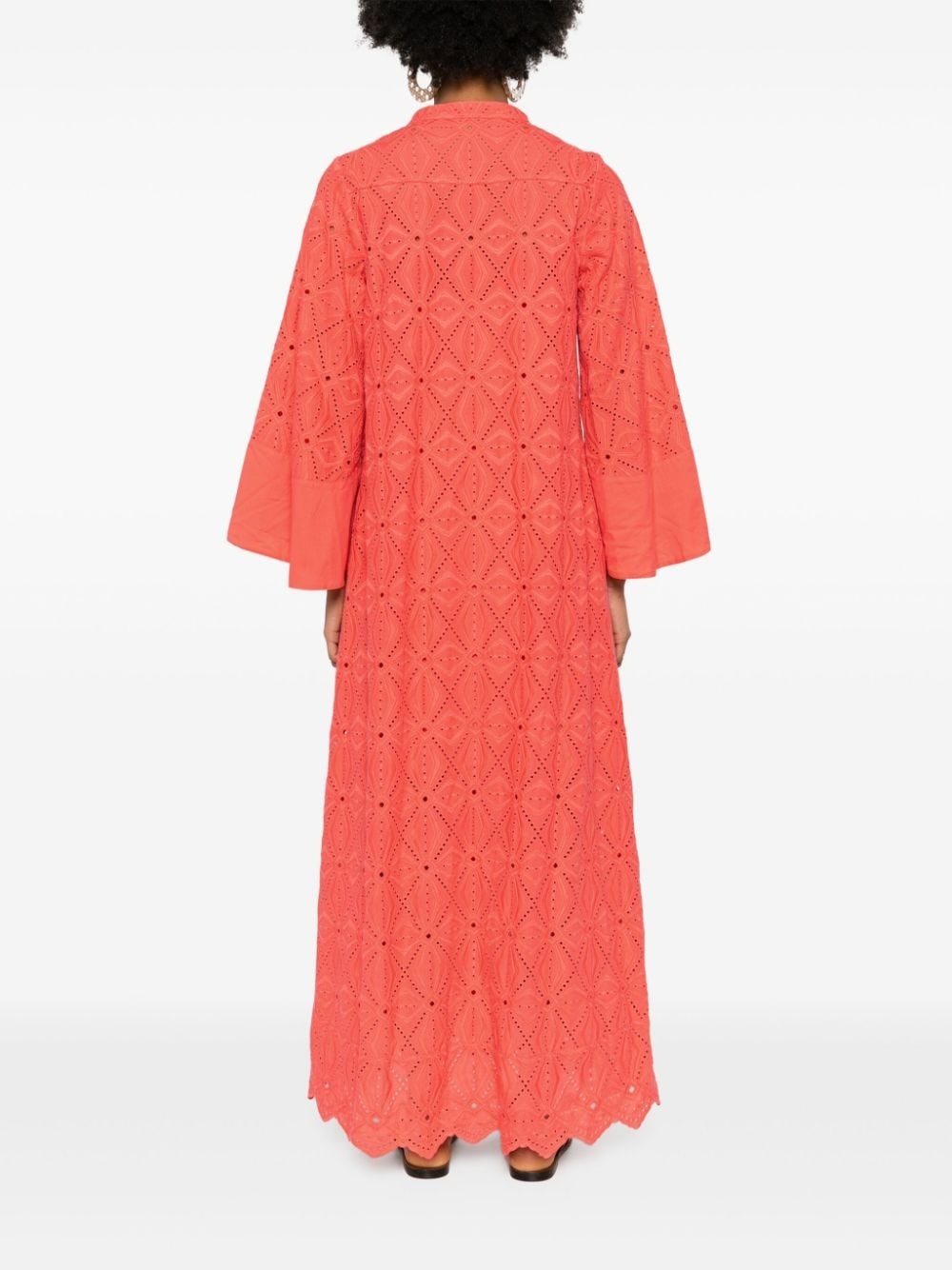 broderie anglaise maxi dress - 4