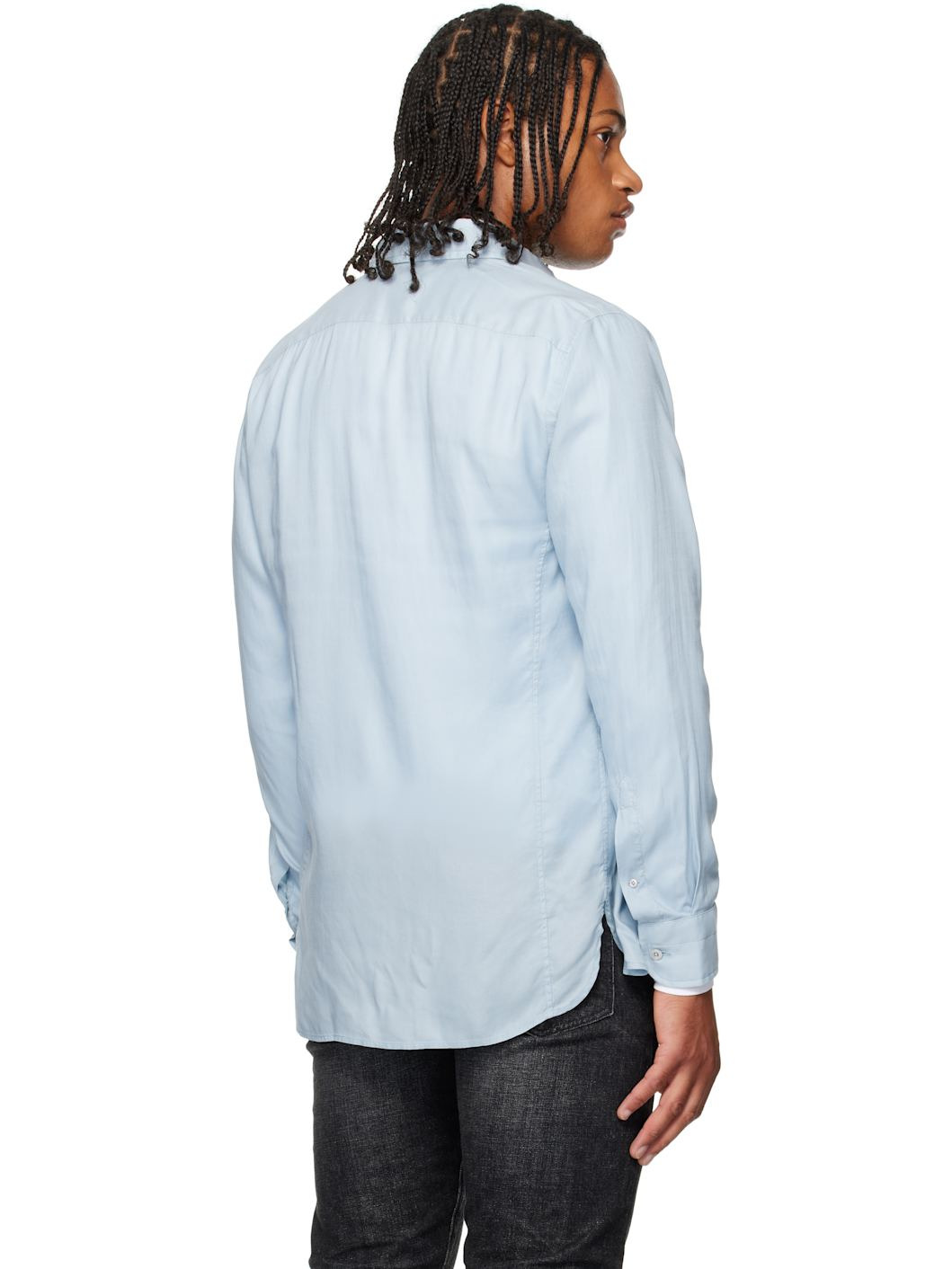 Blue Fluid Shirt - 3