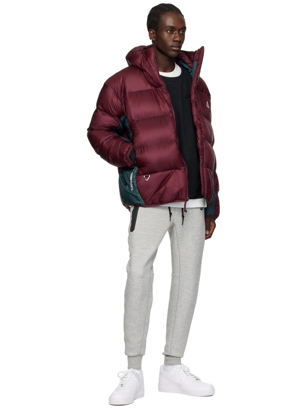 Burgundy Lunar Lake Puffer Jacket - 4