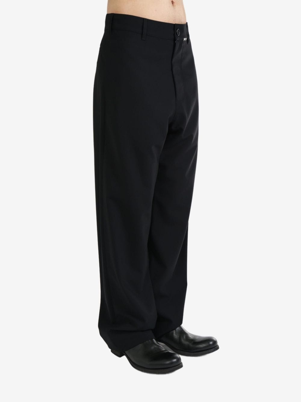 mending-logo straight-leg trousers - 2