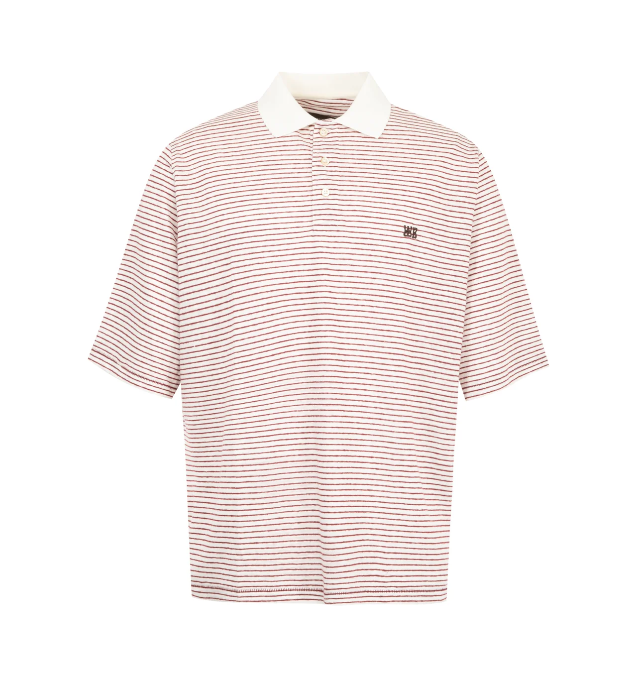 STRIPED BASK POLO SHIRT - 1