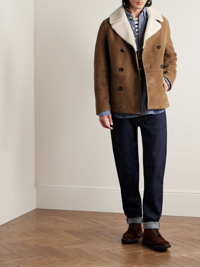 Yves Salomon Double-Breasted Shearling Peacoat outlook
