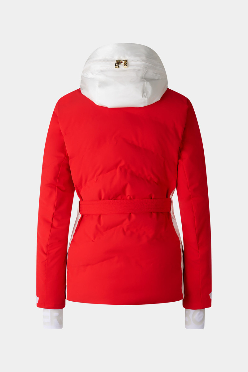 Kira quilted jacket in Red/White 12