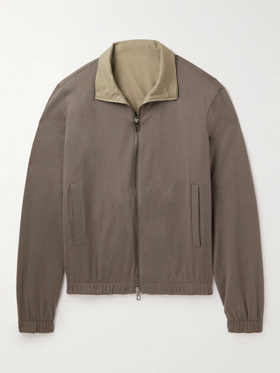 Reversible Windmate® Storm System® Shell and Cashmere Bomber Jacket - 1