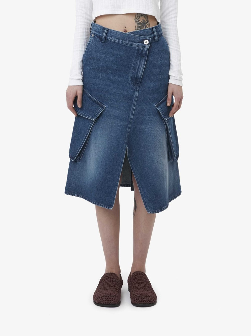 JW Anderson CARGO MIDI DENIM SKIRT outlook