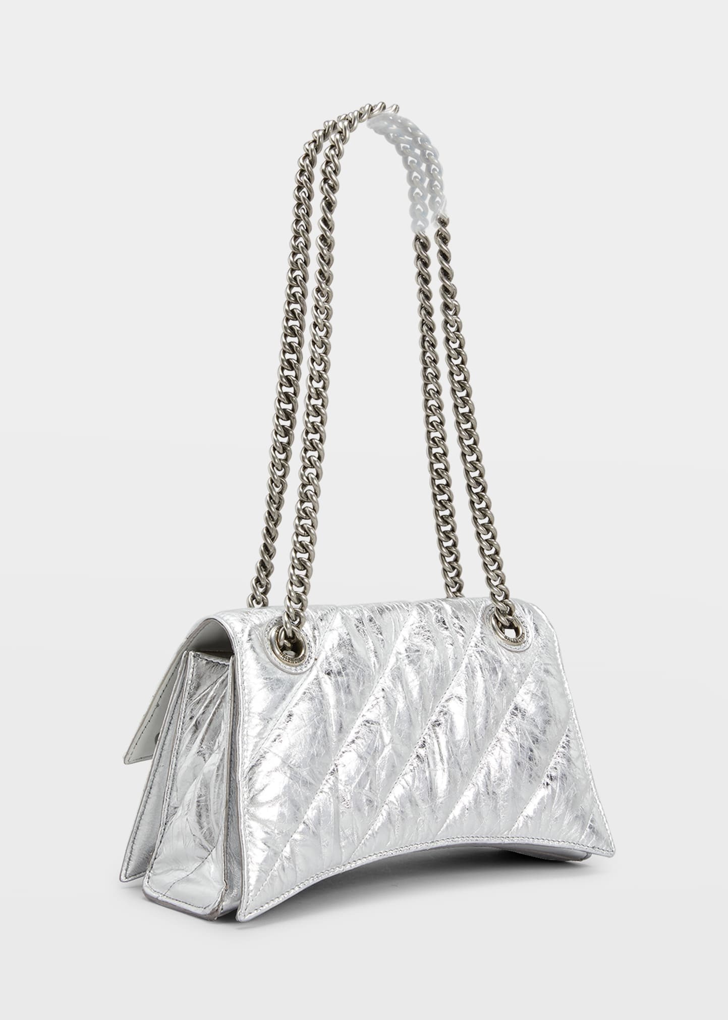 Crush Small Quilted Metallic Chain Shoulder Bag - 3