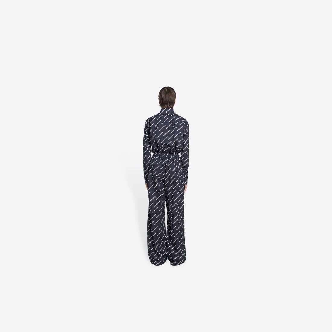 Men's Year Of The Tiger Typo Pyjama Pants in Black - 5