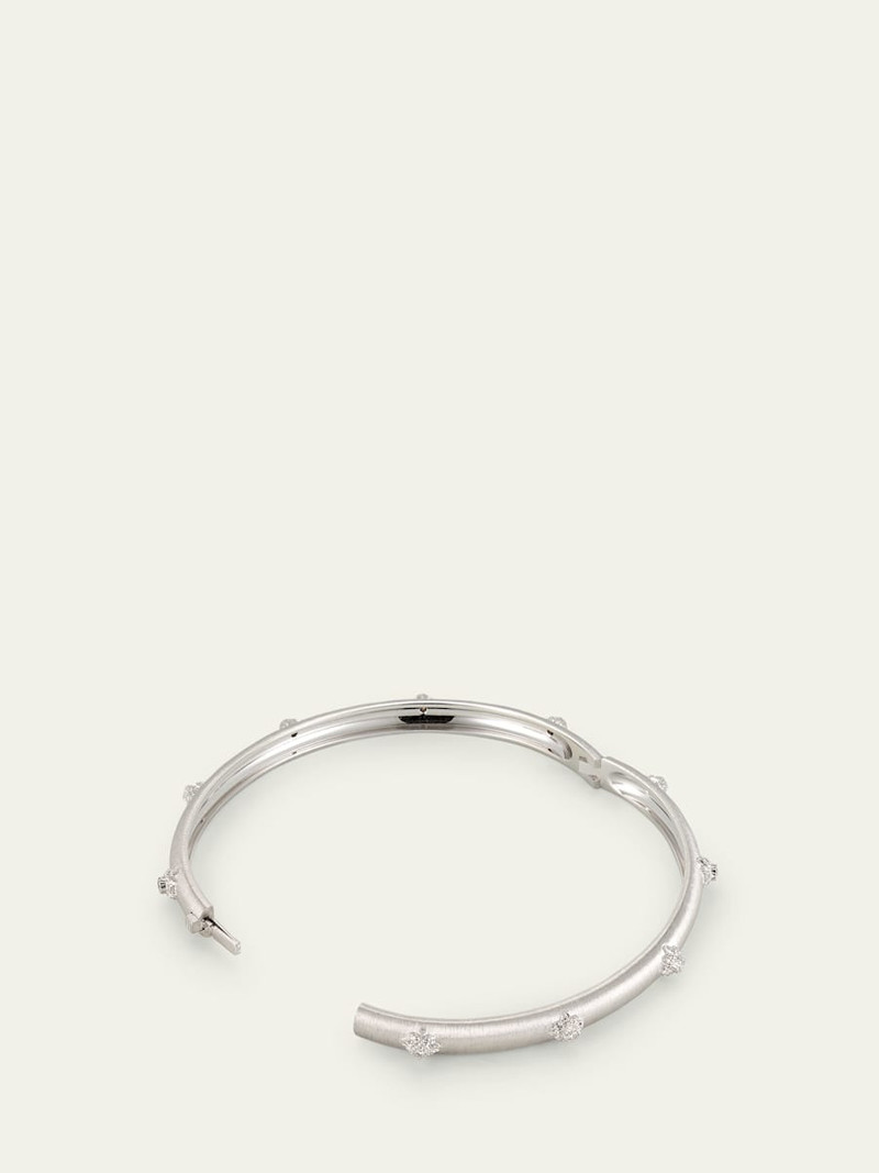 Buccellati Macri Bombe 18K White Gold Diamond Cuff Bracelet outlook