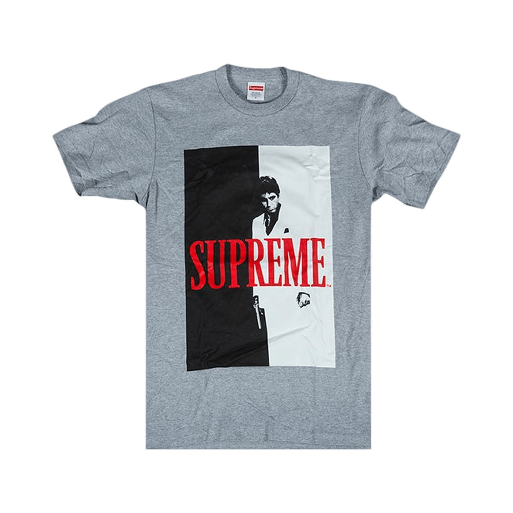 Supreme Scarface Split T-Shirt 'Grey' - 1