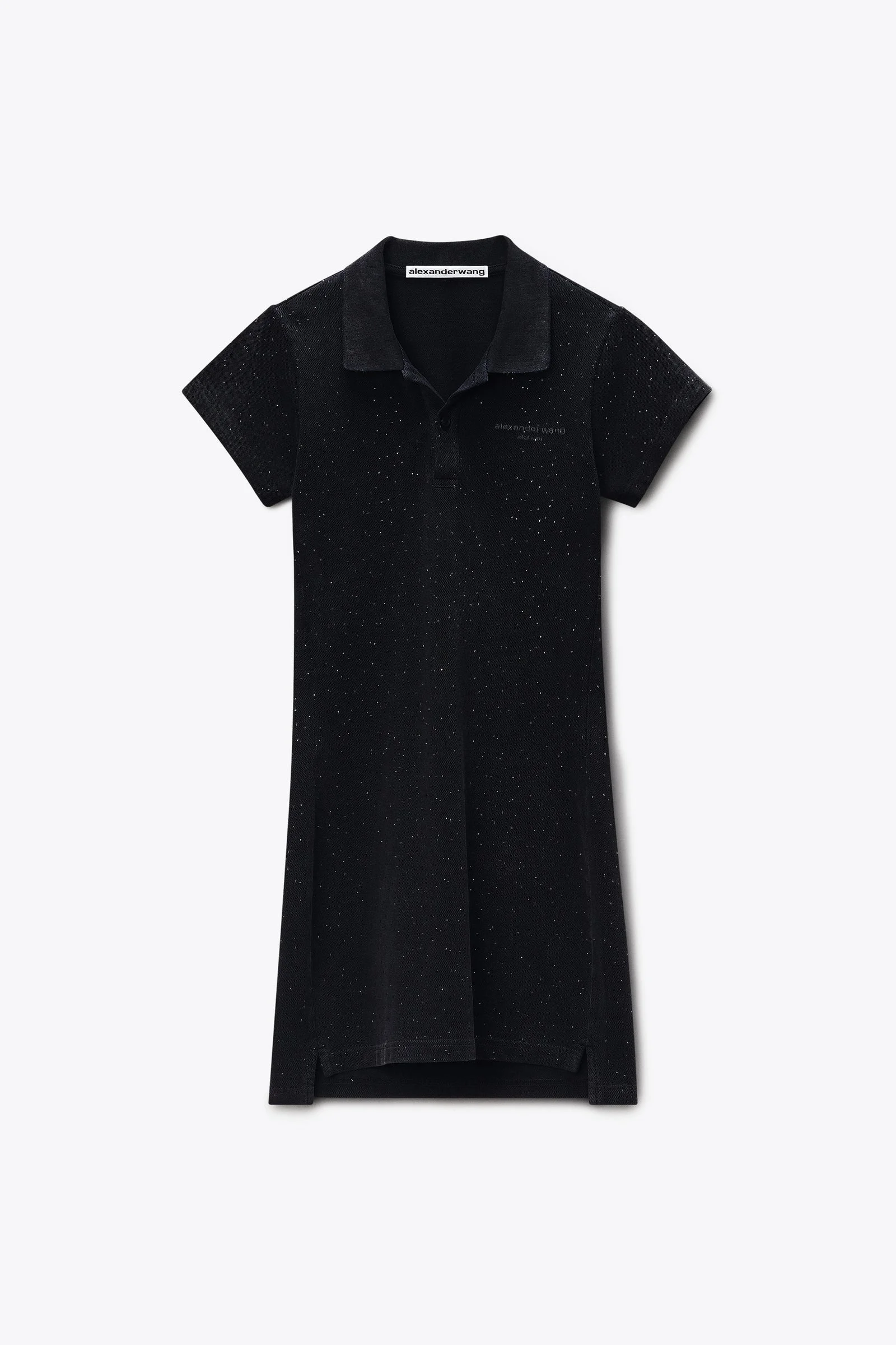 crystal hotfix polo dress - 1