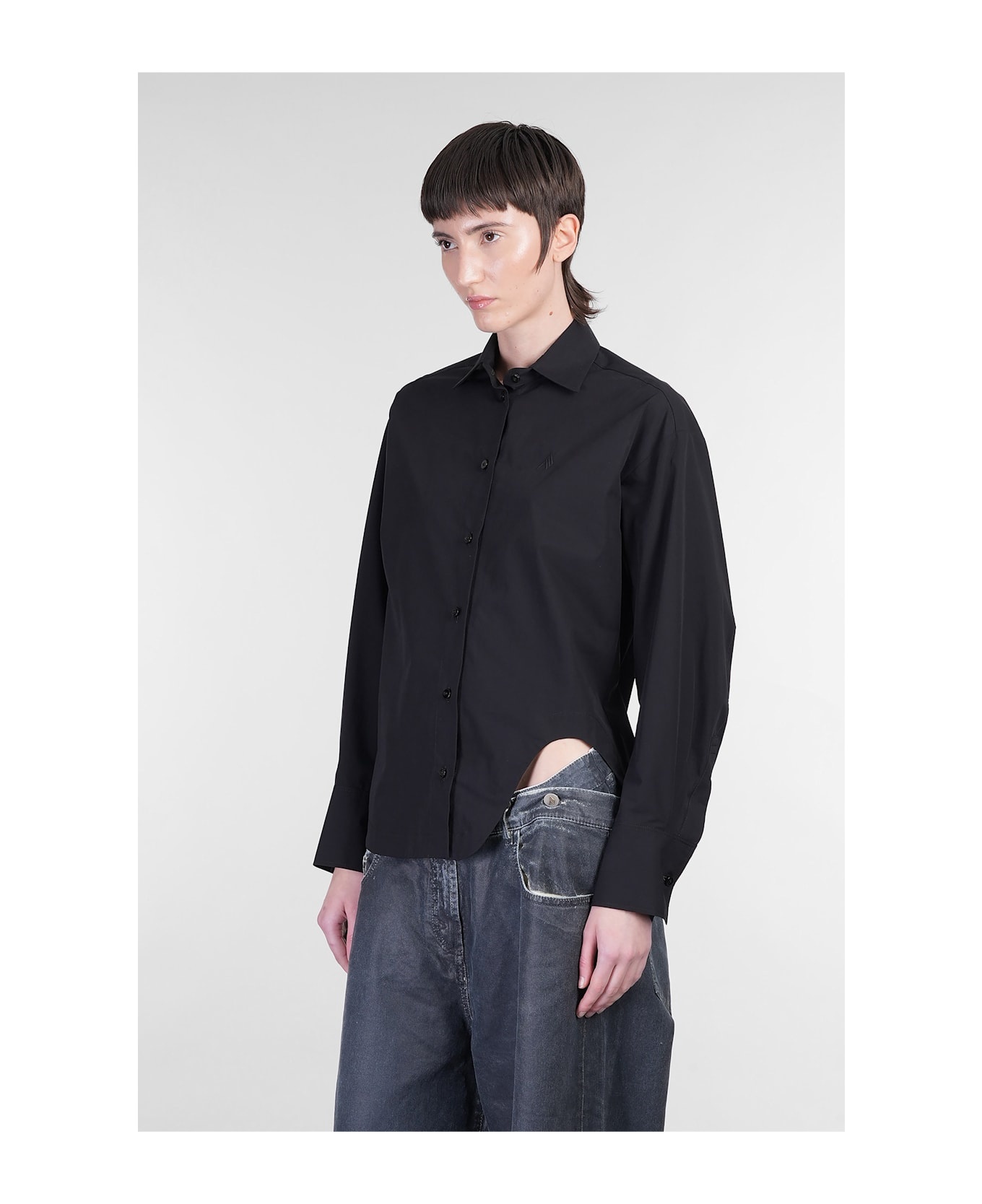 Shirt In Black Cotton - 4