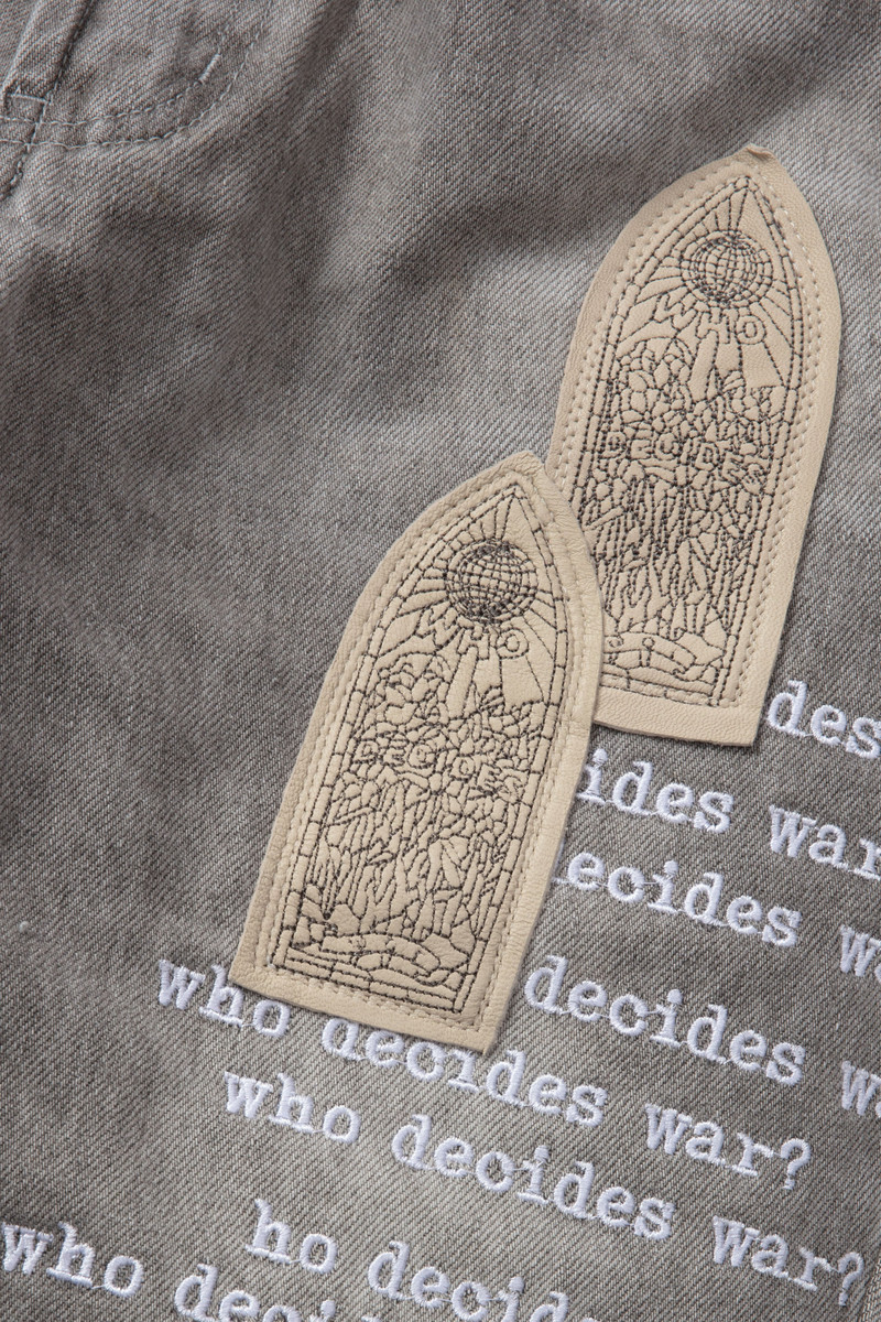 WHO DECIDES WAR SCRIPTURE DENIM outlook