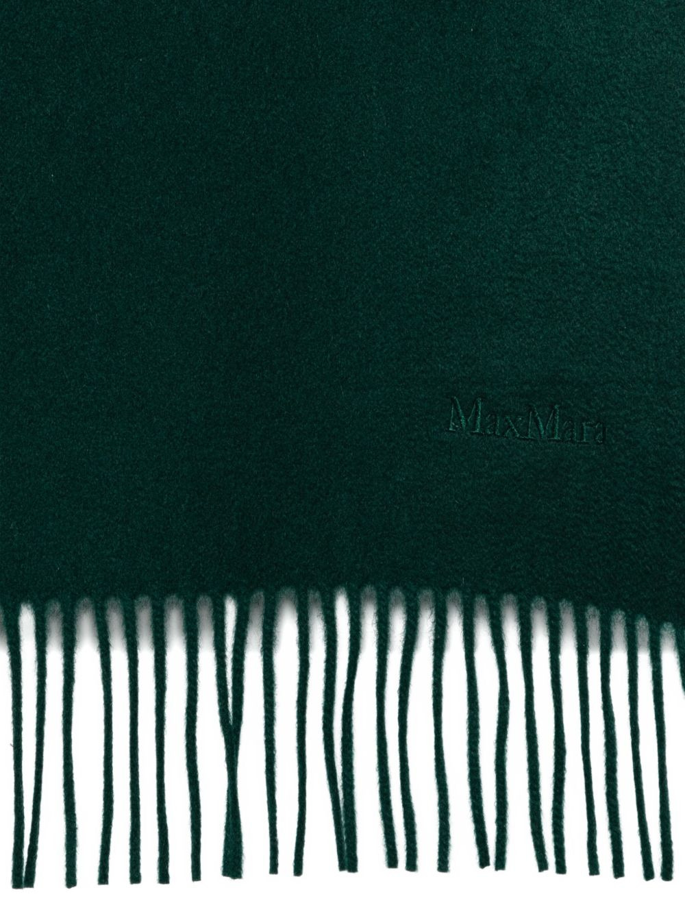 fringed cashmere scarf - 2