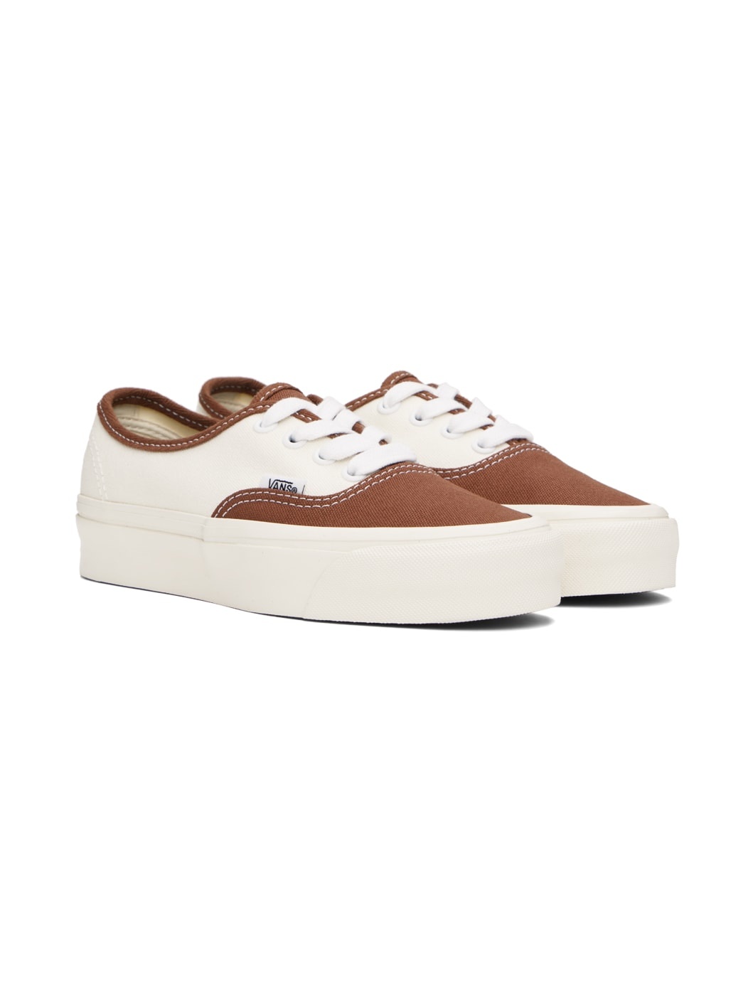 Off-White & Brown Authentic Reissue 44 Sneakers - 4