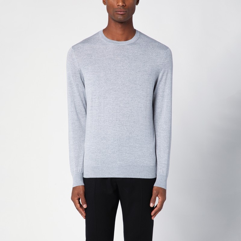 Grey wool sweater - 1