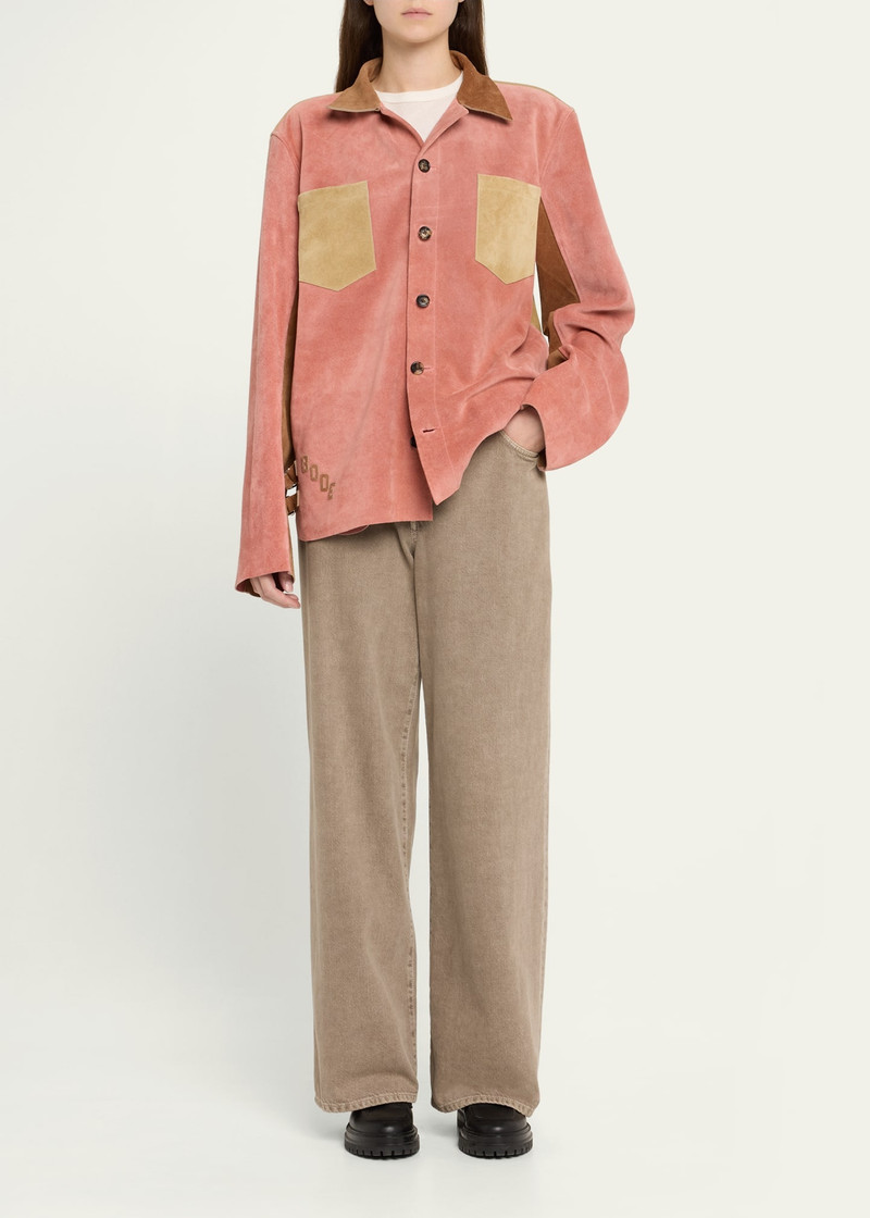 BODE Buckled Multi Suede Work Shirt outlook