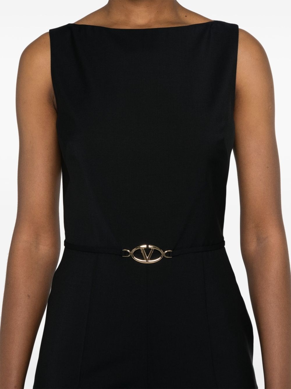 VLogo virgin wool-mohair blend jumpsuit - 5