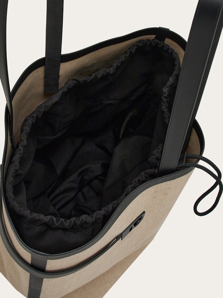 TOTE BAG WITH GANCINI BUCKLES (L) - 4