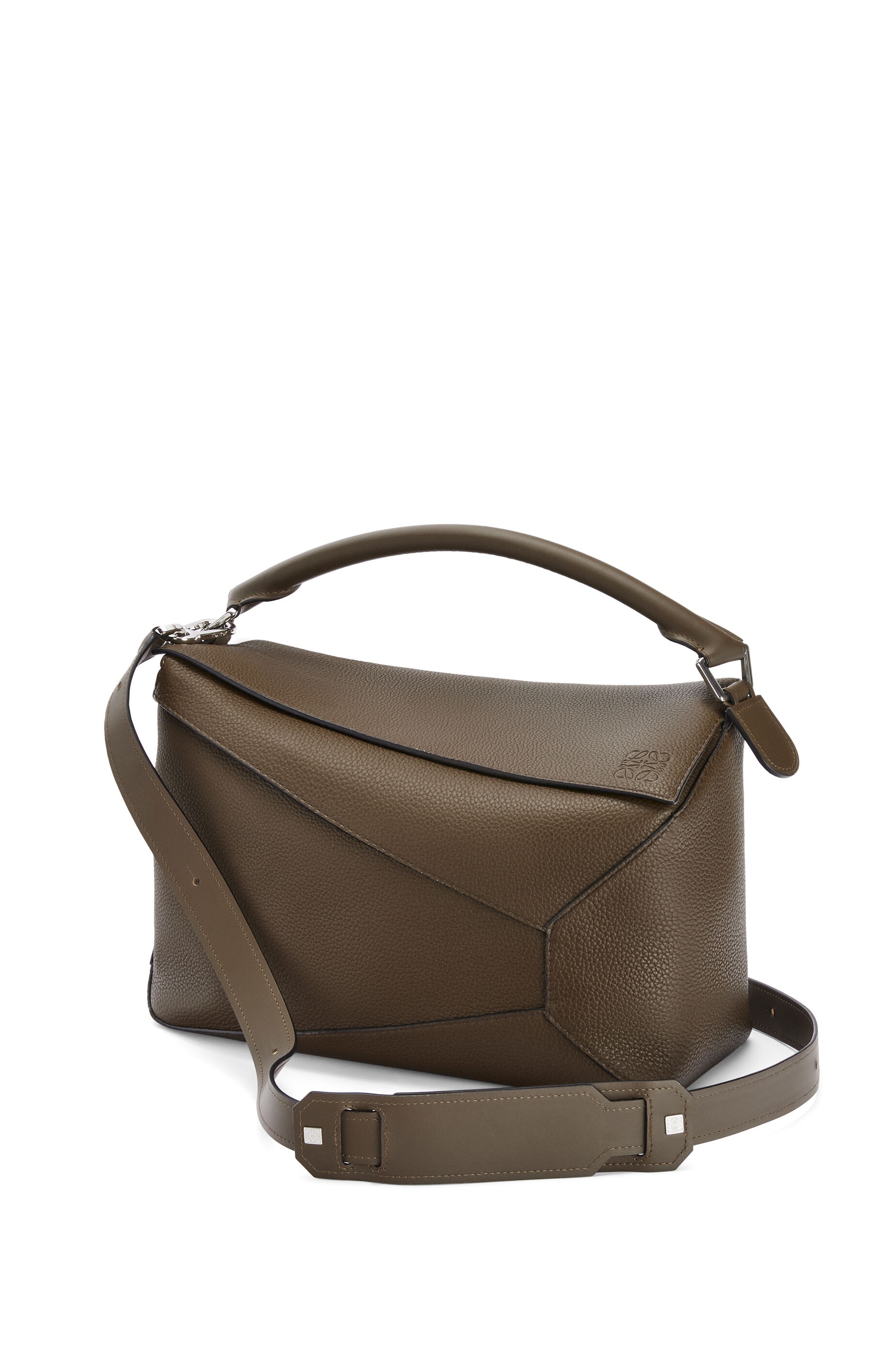 Large Puzzle Edge bag in grained calfskin - 3