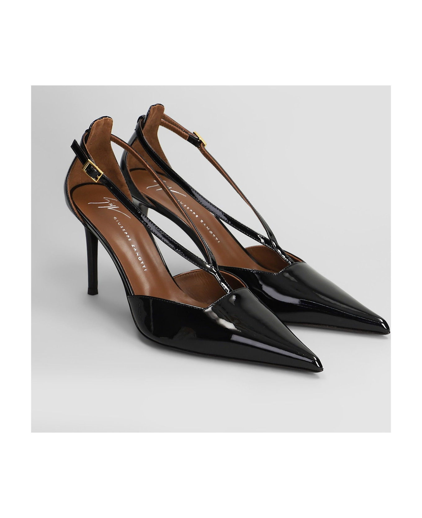Raquel 85 Pumps In Black Patent Leather - 2