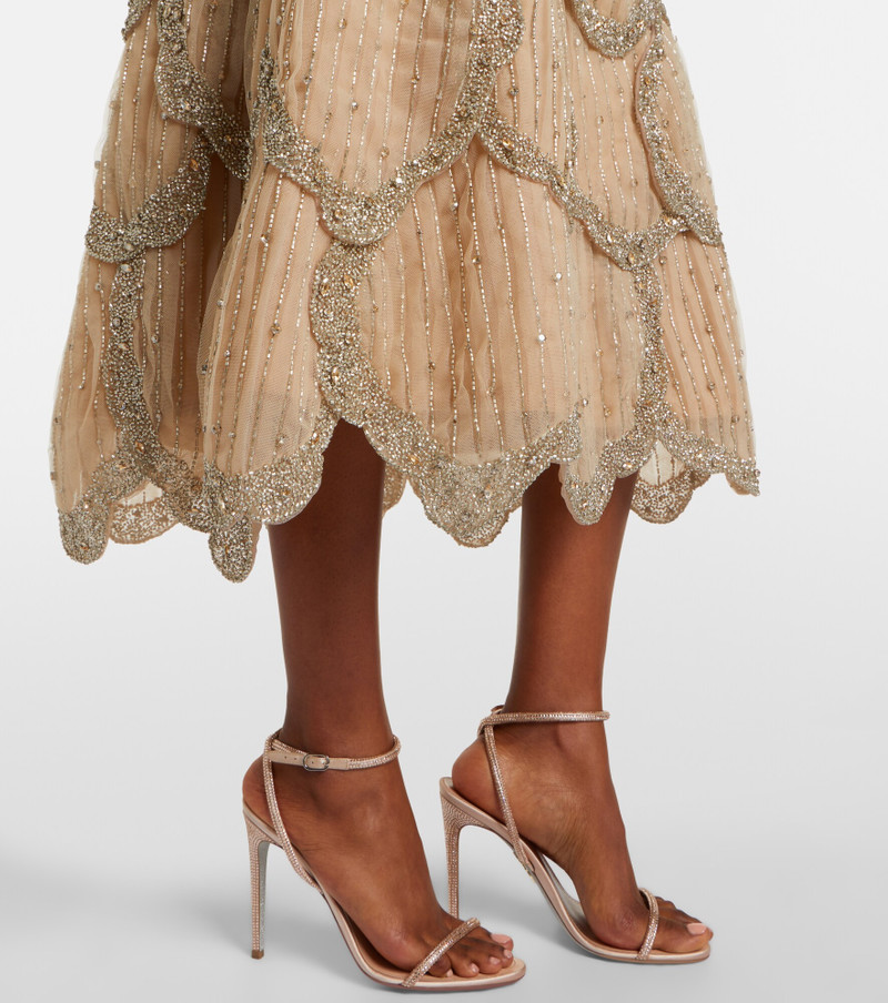 Sylvie embellished georgette cocktail dress 4